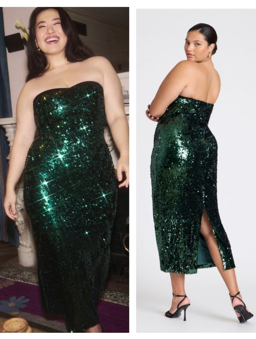 ELOQUII x kate spade new york Sequin Column Dress With Bustier Size 18 Holiday